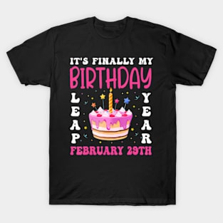 Its Finally My Birthday Leap Year 2024 Birthday T-Shirt